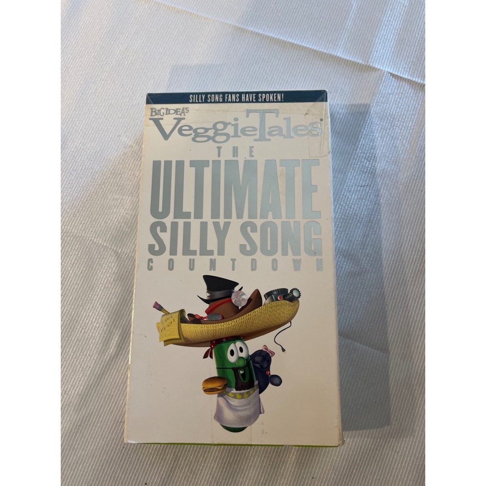 VeggieTales‎ The Ultimate Silly Song Countdown VHS 2001 Big Idea Green Tape NTSC